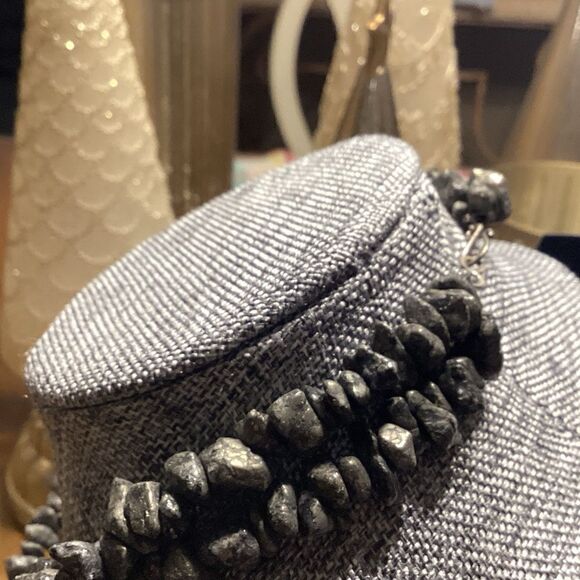 Set of Two Necklace in Greytones and Silvertone - Picture 5 of 9